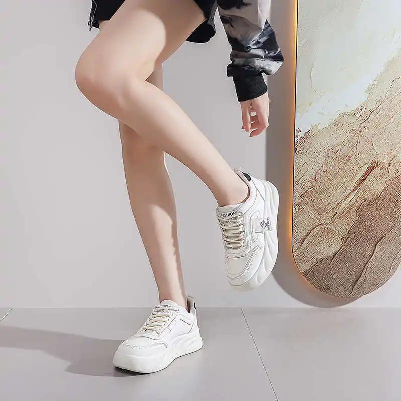 White Increases Height Dropshiping Casual Designer Sneakers For Women Shoes Brand Luxury Women Sports First Degree Brand