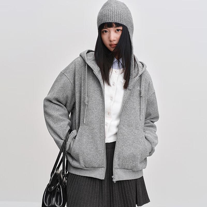 

Женский вязаный кардиган с капюшоном на кулиске Ledin S