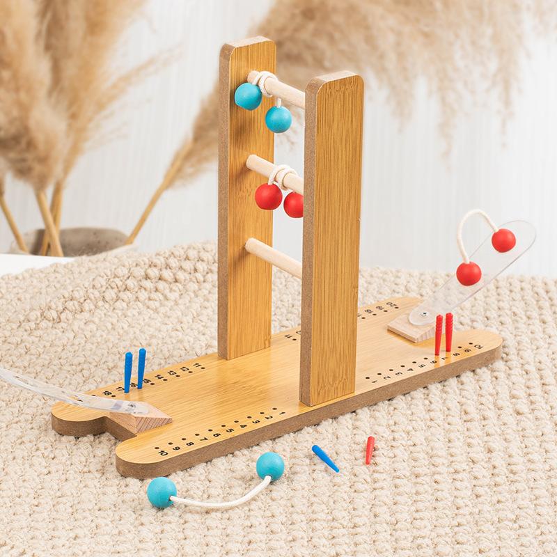 Non-Toxic Mini Wooden Golf Stair Game Interactive Dual Player Enlightenment Toy For Children Friends And Family Battle Educational Toy