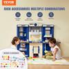 Kitchen Playset Kids Pretend Cooking Play Toy 74 Piece Accessories Blue