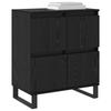 Sideboard in Black Oak Look 60 x 35 x 70 cm
