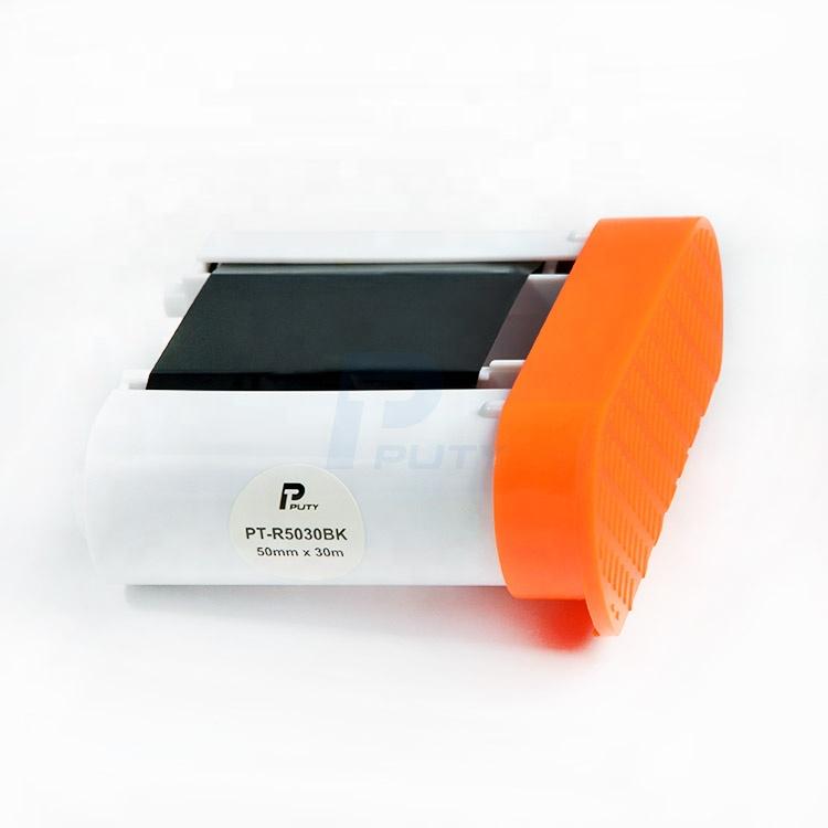 PUTY PT-66DC Barcode Printer Resin Ribbon Print Label Original Thermal Transfer PT-R5030BK 50mmx30m CN;GUA чёрный