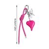 Elegant Phone Charm Bows Bag Pendant for Backpack Purseand Handbag Wallet Stylish Heart Keychain Accessory for Women