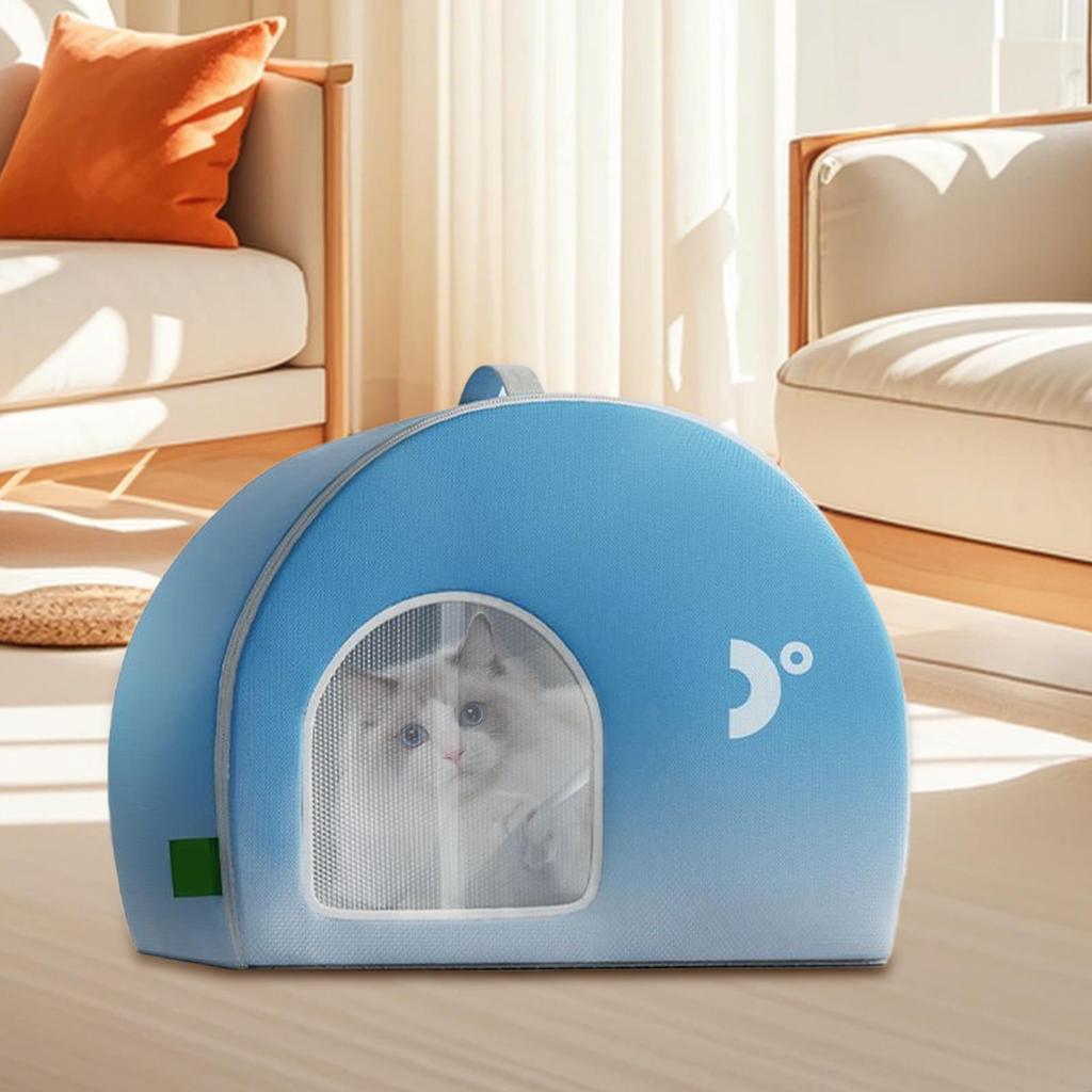 Upgrade Pet Cooling House Hot Summer air-conditioned cooling cat bed Four Seasons Cat Pet Ice House For Garden Park