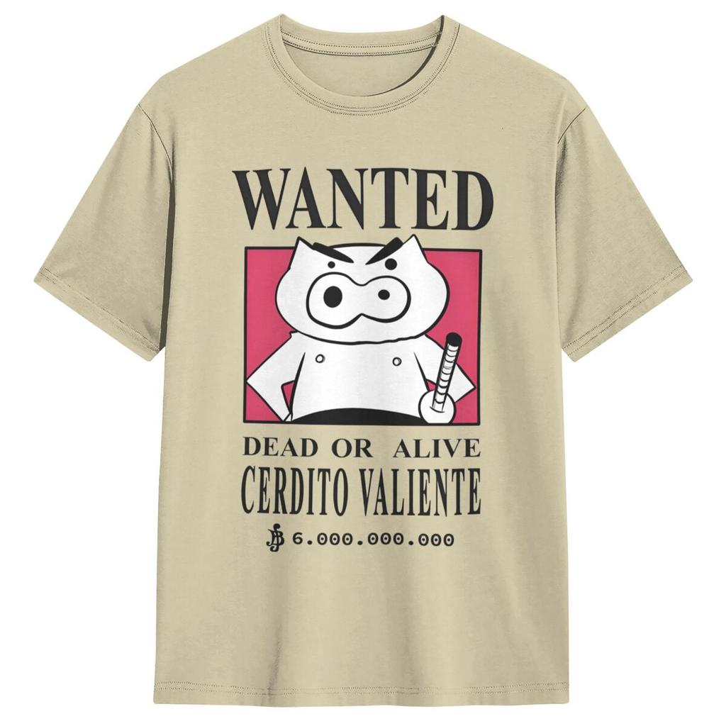 WANTED BRAVE PIG Crayon Shin Chan T Shirt Adult Vintage Cotton T-Shirts Summer Comfortable Tee Shirt Loose Big Size Tops