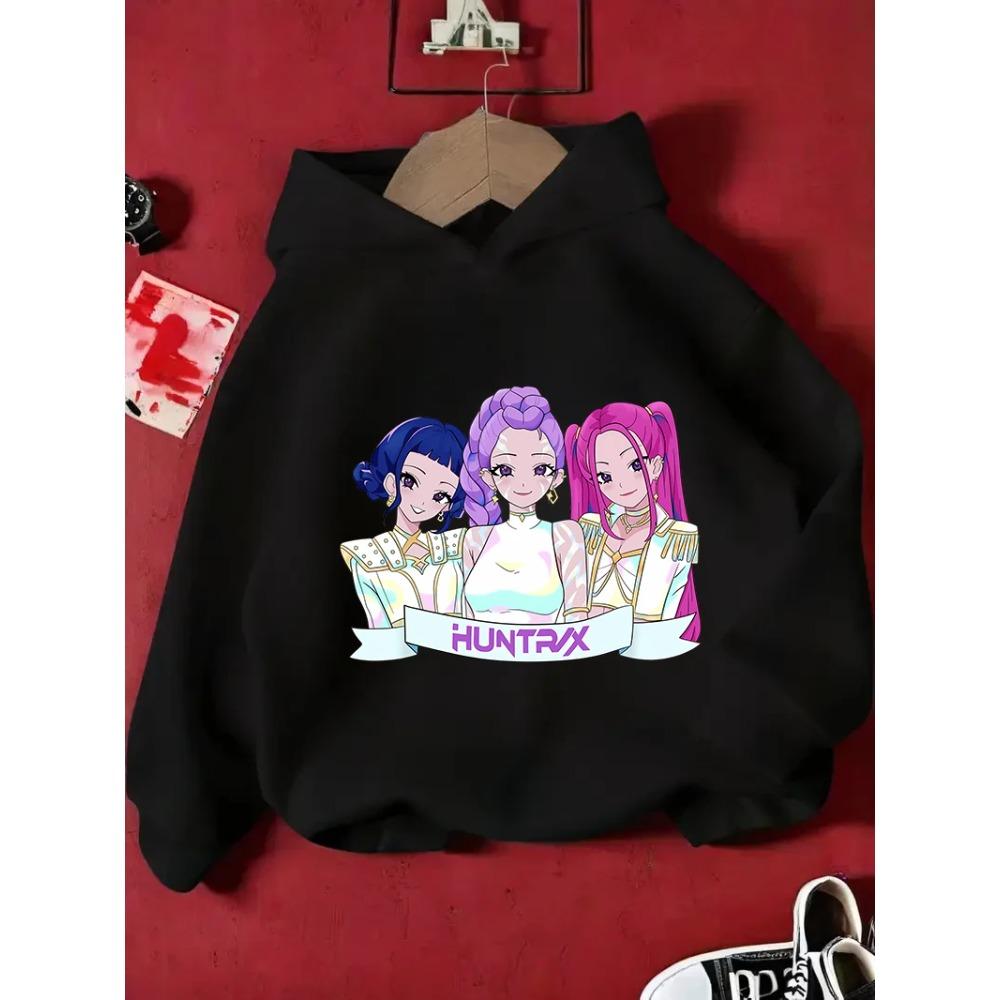 KPop Hunter Rumi Derpy Cartoon Girls Boy Hooded Sweatshirt Warm Children's Wave Fashion Casual Tops Casual Girls Clothing