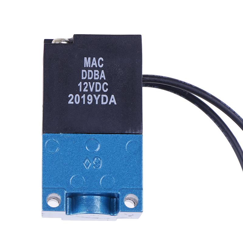 1Sada solenoidového ventilu Mac 1/8'' 35A-Aca-Ddba-1Ba s mosazným tlumičem Dc12V