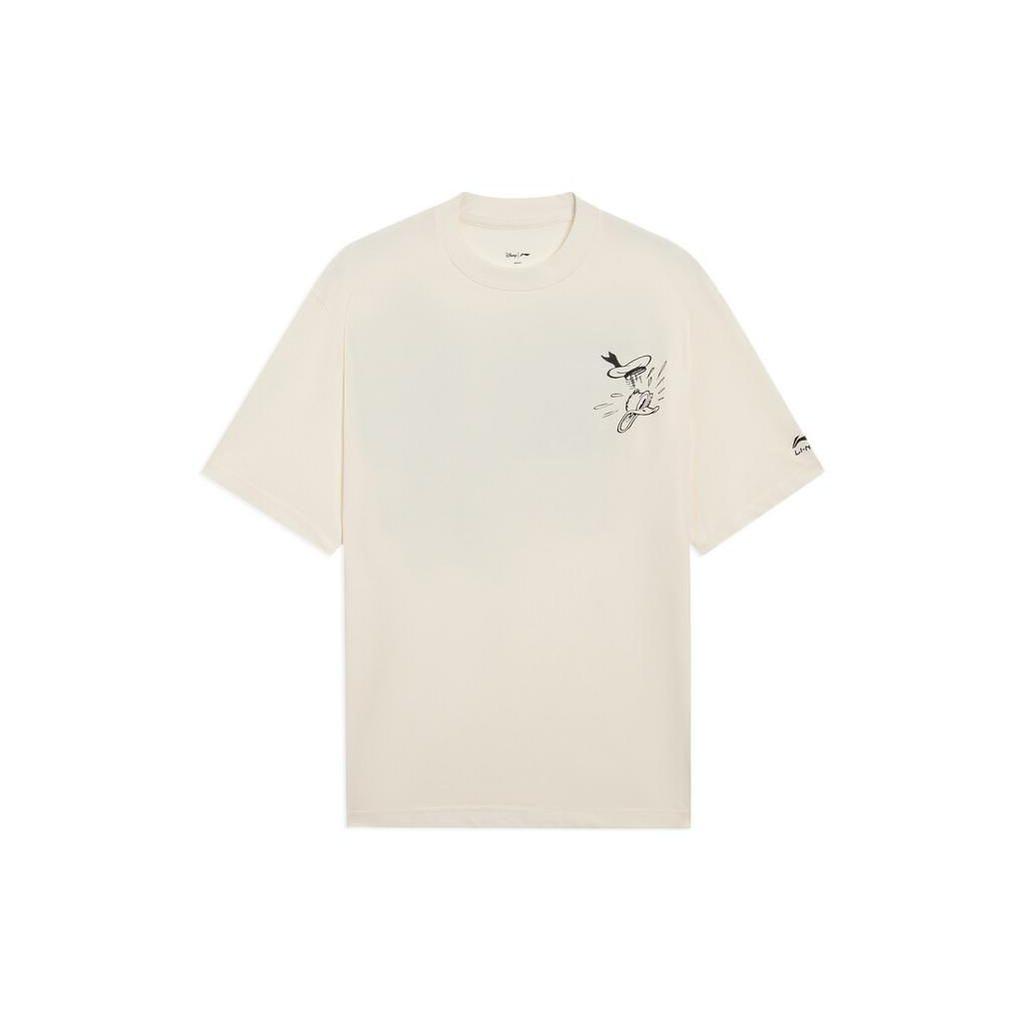 Li Ning x Disney SS22 T Shirt Men's Ecru AHSS253-1
