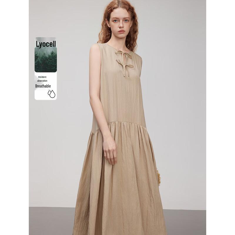 ELLE French Style Sleeveless Lyocell Dress S