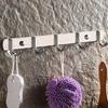 Multipurpose Stainless Steel Hook Rack Practical Hook Rail Elegant Hangers for Hanging Towels Clothes In Any Room