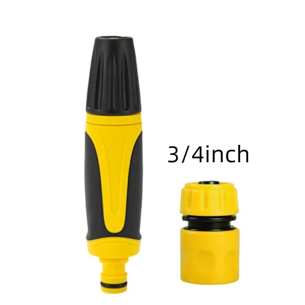 Adjustable High Pressure Nozzle Portable Plastic Car Cleaning Tool Pipe Fittings Garden Watering Nozzle Garden Irrigation