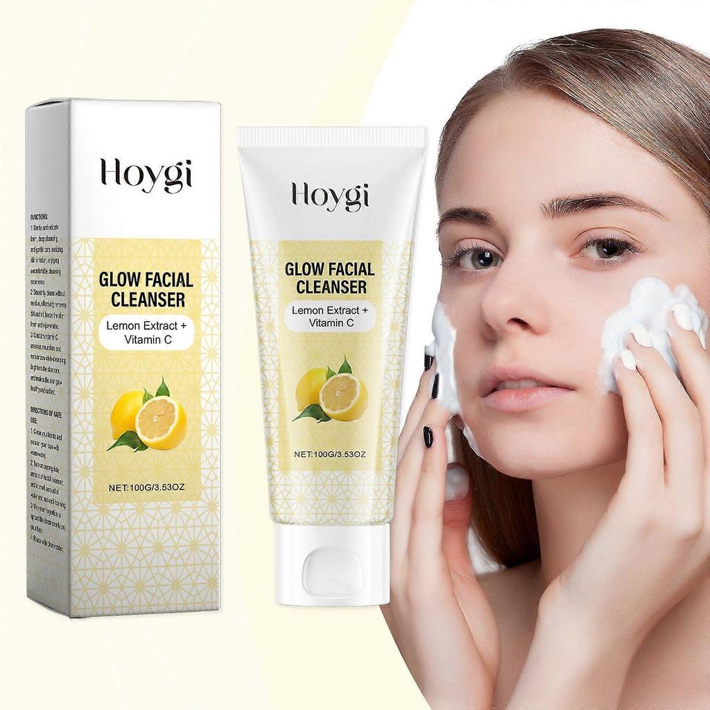 Vitamin C Brightening Facial Cleanser Hydrating, Soothing Lemon Extract Cleanser