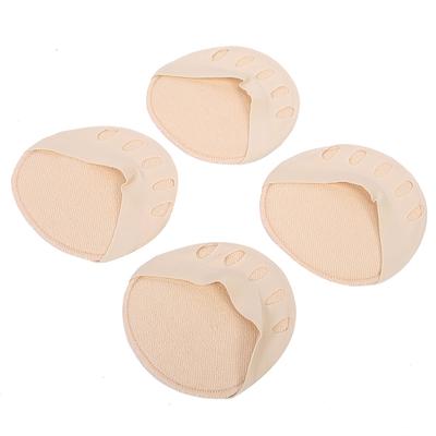 2 Pairs Soft Elastic High‑Heeled Shoes Forefoot Pad Stress Pain Relief Forefoot Patch(Skin Color )