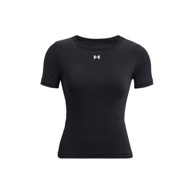 Slim Fit Solid Color Crew Neck Short Sleeve Regular T-Shirt Women Tops Black 1379149-001