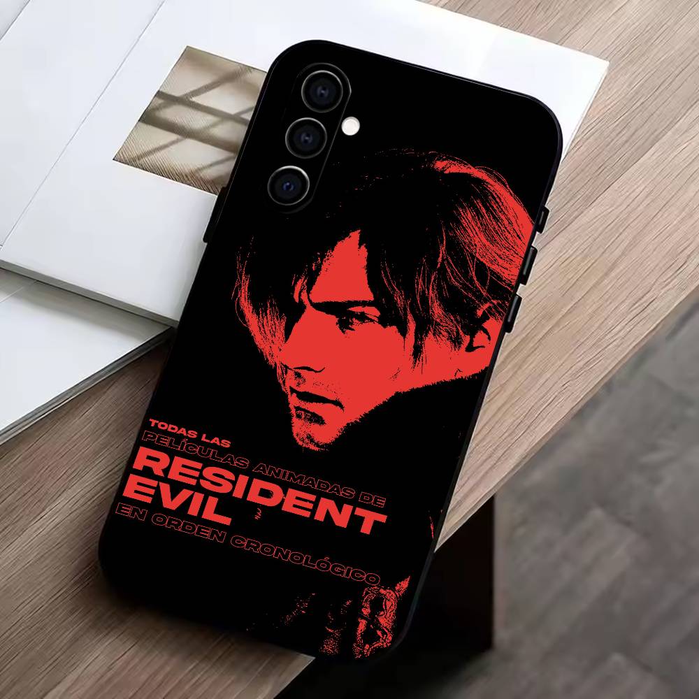 Leon-S Resident Evil 4 Agent  Phone Case Black Silicone Soft For Samsung Galaxy A73,A72,A71,A70,A53,A52,A51