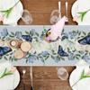Spring Table Runner Blue Butterfly Flowers Seasonal Home Party Kitchen Dining Table Decoration 13x72 Inch
