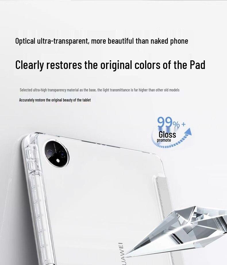 Vivopad 5Pro/3Pro Anti-Drop Protective Case with Pen Slot & Y-Shaped Trifold Acrylic Cover