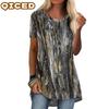 Women's Fashion Casual Short Sleeve O-Neck Blouses & Shirts