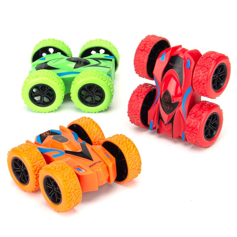 Mini Inertia Car Toys For Children Collision Automatic Turnover Double-Sided Running Car Toy Boys And Girls Fun Interactive Toys