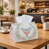 1pc Fantasy Moth Western Tissue Box - Multi-Functional Napkin Dispenser, Two Sizes Available Made of Durable Polyester, Decorated with Digital Pink Ce