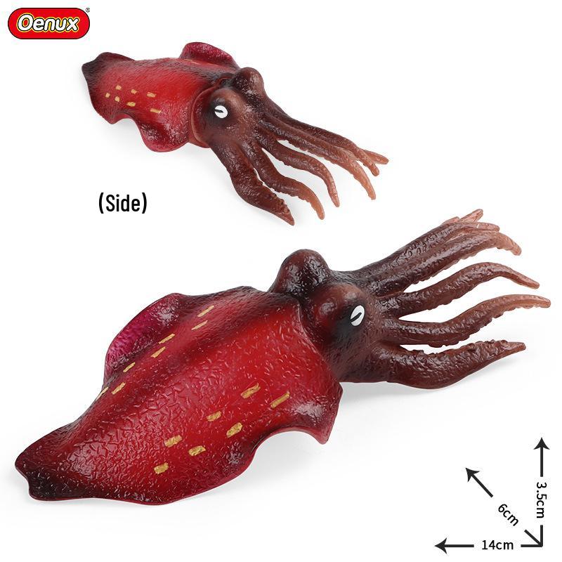 Underwater Squid and Octopus Toy - Marine Life Simulation Model for Kids
