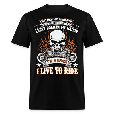 Sono un motociclista vivo per guidare maglietta Motociclisti Regalo per Motociclisti T-Shirt S-6XL