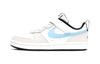Court Borough Low 2 KSA Klettverschluss Niedrige Skateboard-Schuhe Grau Weiß Blau Kinder im Alter von 3-7 Jahren DC0477-100