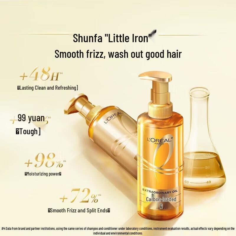 Shampoo L'Oréal Miraculous Brightening Flacone Oro