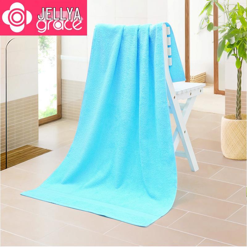 Jie Liya Spiral Bath Towel 6733 - Soft Pure Cotton, Solid Color, Logo-Ready, Ideal as Holiday or Return Gift.