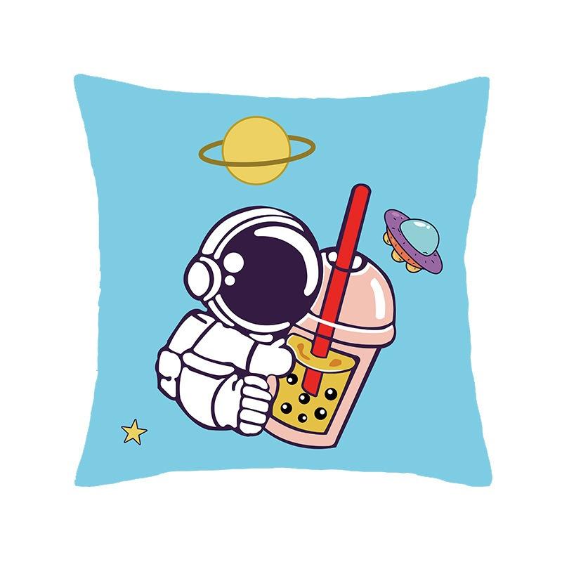 Juste de coussin de luxe avec imprimé animal de dessin animé, petit tigre mignon, taie d'oreiller, décoration d'intérieur, bureau, canapé, voiture