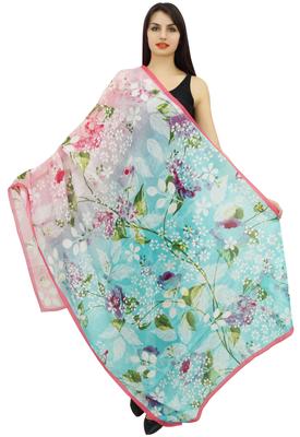 Langer Schal mit Blumenmuster, Sarong, Wickelschal, Dupatta, Sommerstola, Schals, Zoll, Baumwolle