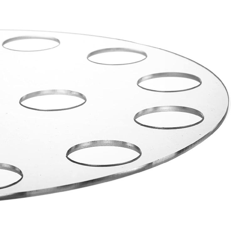 Hacaroa Acrylic Ice Cream Cone Holder, 24 Holes Waffle Sushi Hand Roll Stand Double Layer Cone Display Stand, Clear Food Display Stand Rack for