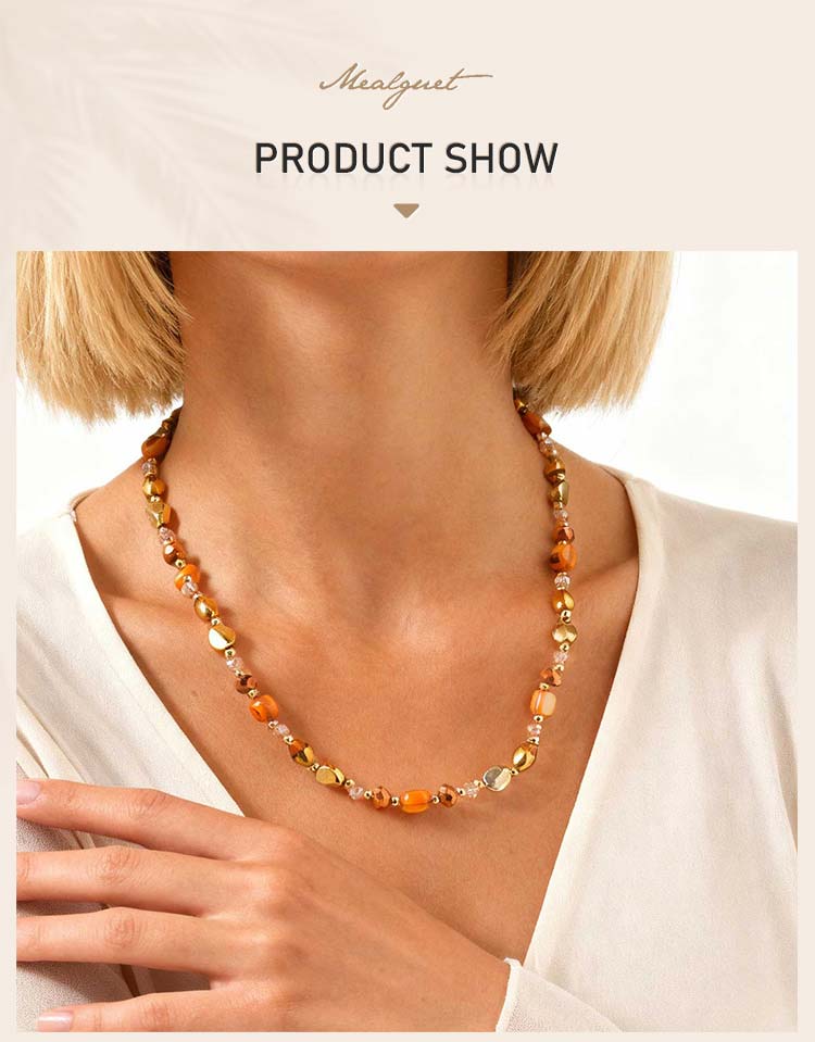 Vintage Naturalny Brązowy Kamień Tygrysie Oko Naszyjnik Choker dla Kobiet, Regulowany Łańcuszek z Koralików, Biżuteria do Układania