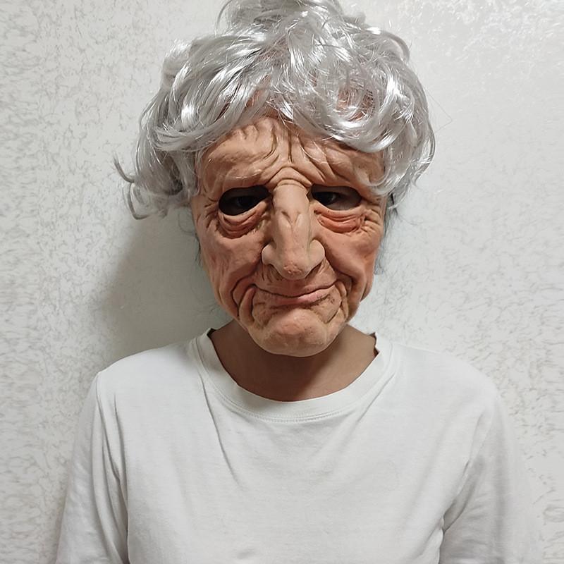 Halloween Latex Granny Mask For Cosplay And Costume Parties