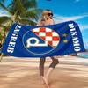 Asciugamano da Spiaggia Dinamo Zagabria Basket, Asciugatura Rapida, Facile da Curare, Adatto Sia per il Fitness che per le Vacanze al Mare, Essenziale Sportivo