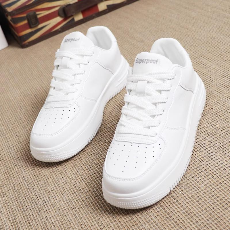 

Popular little white women s shoes 2025 spring new versatile casual board shoes autumn super fire breathable platform shoes men s shoes 35