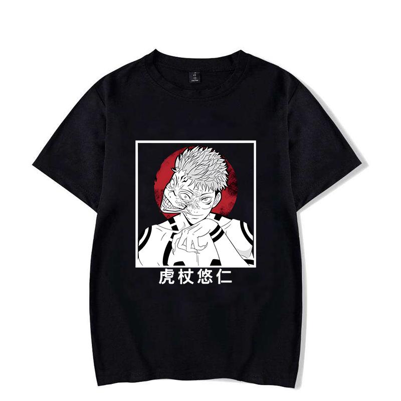 Funny Itadori Yuji Print T-shirt Women Men Summer Casual Short Sleeve Shirt Fashion Loose Tops Anime T Shirts