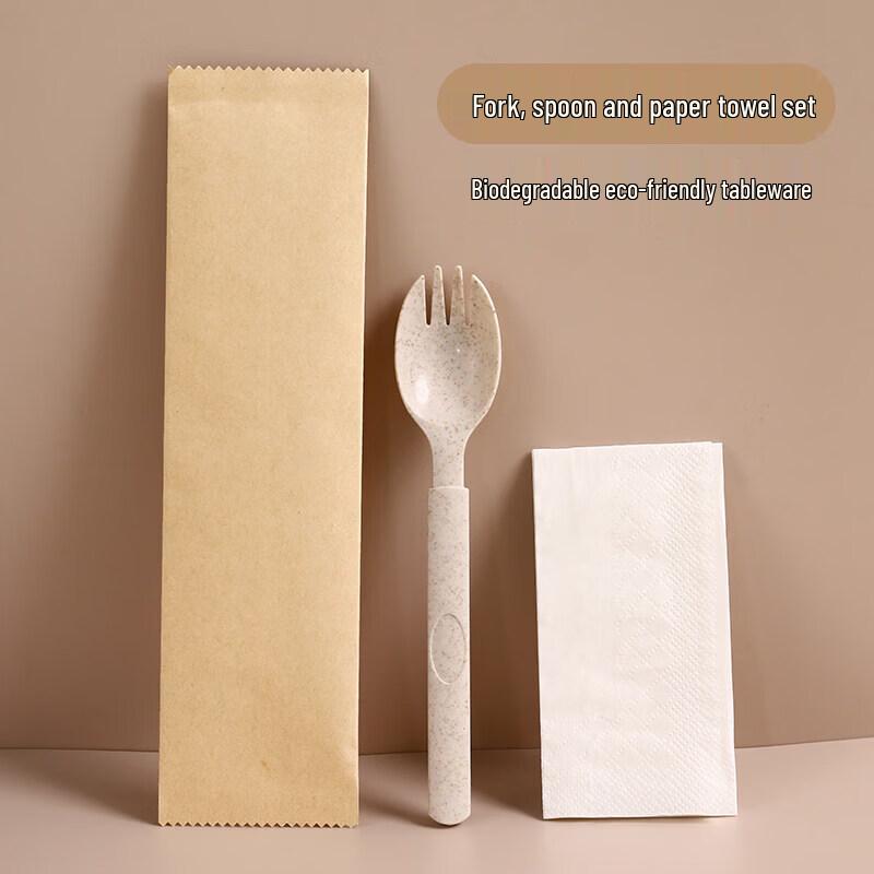 Biodegradable Wheat Straw Disposable Spoon