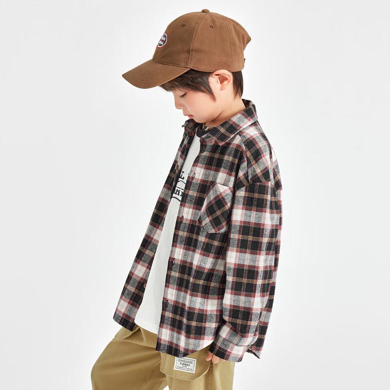 Soft Retro Plaid Boys  Shirt 110