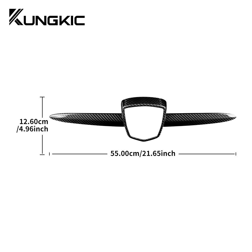 Real Hard Carbon Fiber For Abarth 595 695 2012 2013 2014 2015 2016 2017 2018 2019 2020 2025-2025 Front Badge Whiskers Logo Frame