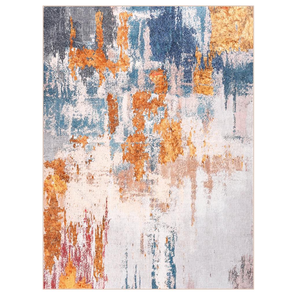 NOAHAS Modern Abstract Rugs Fluffy Vintage Area Rug for Living Room Bedroom Carpet Home Decor