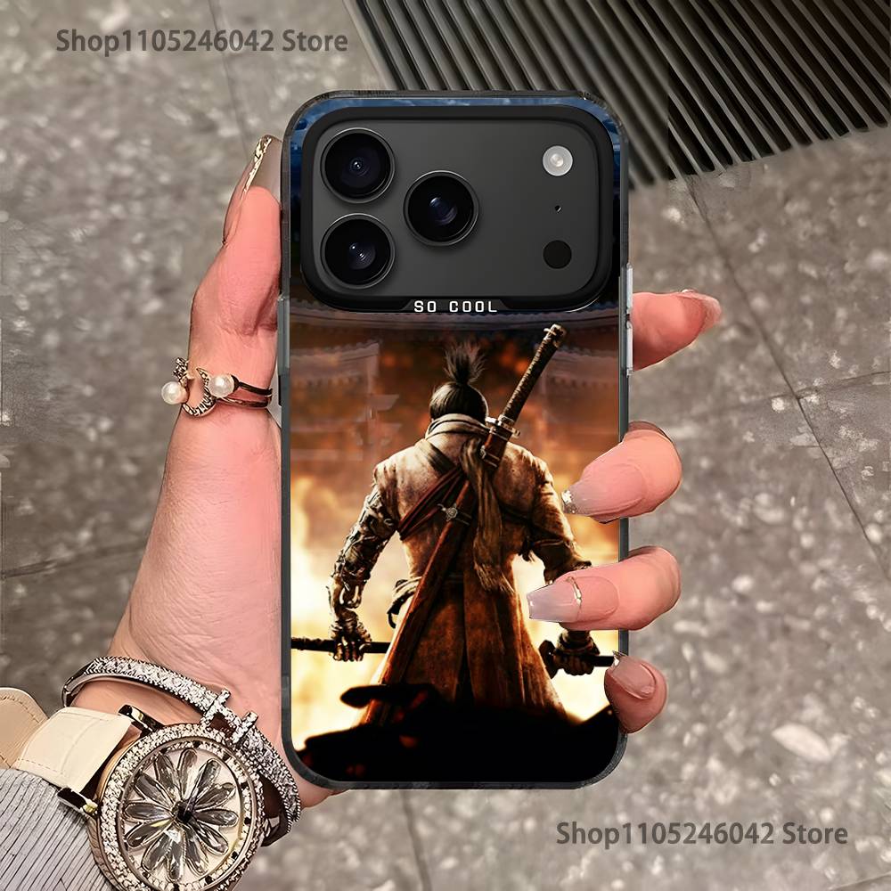 

S-Sekiro Game For iPhone 17,16,15,14,13,12,11,Pro,MAX,Plus Black Shockproof Candy Matte Cover iPhone13