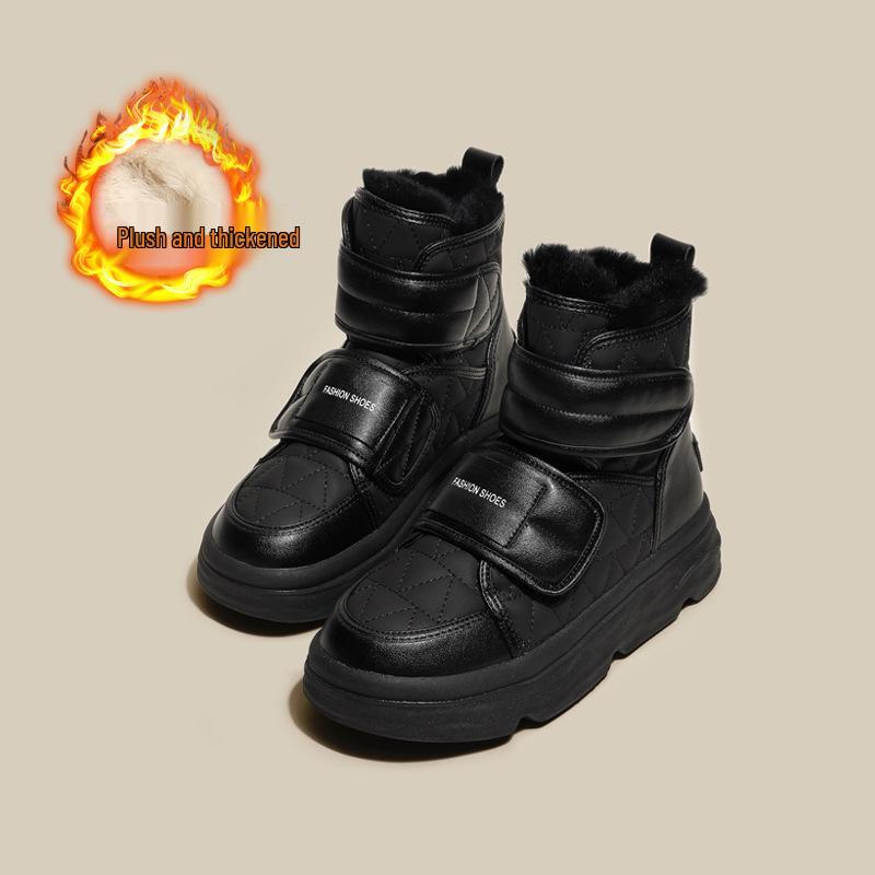 2025 Women s Winter Waterproof Non-Slip Snow Boots with Plus Velvet Warmth 37