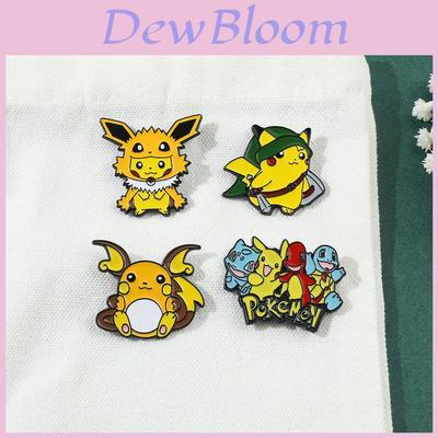 Cute Cartoon Pikachu Pokemon Metal Badge For Pet Lovers Creative And Stylish Pin Accessory