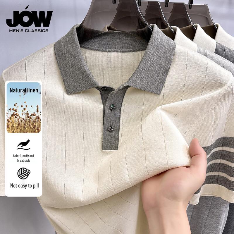 JOW Men s Moisture-Wicking Knit Polo Shirt 115