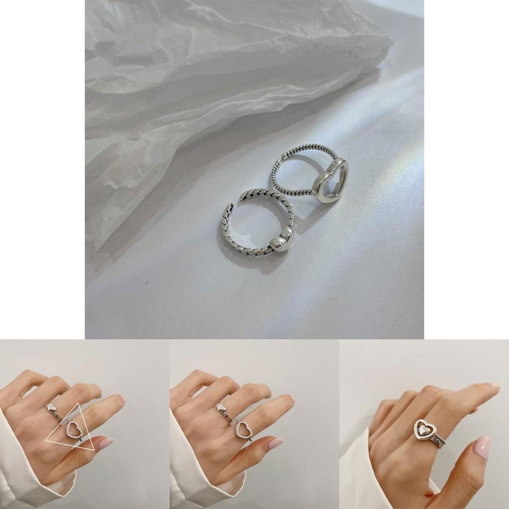Elegant Korean Style Hollow Heart Shaped Ring For Women Perfect For Gifts