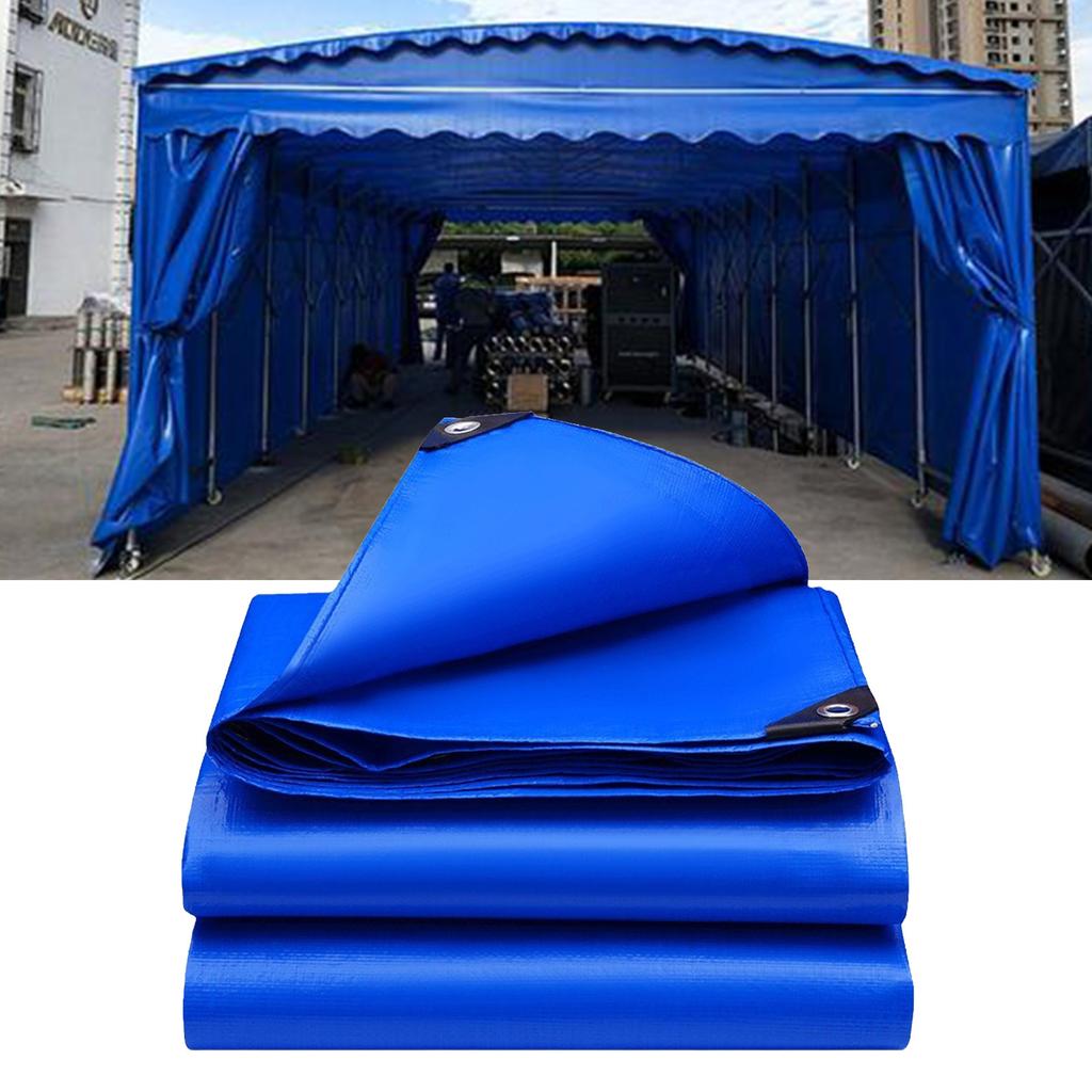 Water Resistant Plastic Tarp Double Layer Design Outdoor Rain Shelter Cover For Camping Picnics Weatherprevent Rain Tarp