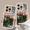 Fashion Phone Case For iPhone 15 14 13 12 11 Pro Max X XR XS Max 7 8 Plus SE3 Rose Flower Aesthetics Girl Cases Silicone Shockproof Bumper Back Cover
