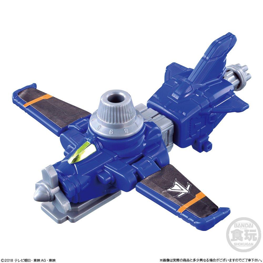 Minipla VS Vehicle Combination Series 01 Lupin Kaiser of 5 x Candy Sweets Sentai Lupinranger VS Keisatsu Sentai (Set 1) Toys/Refreshing (Kaitou