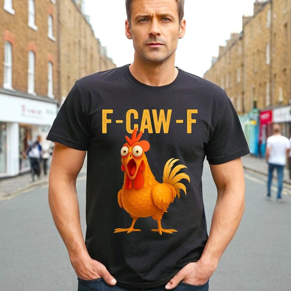 

F CAW F COCK Christmas Party Mens T Shirt Joke Gift Funny Xmas Tee Top Unisex T-Shirt XXXXL